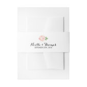 Vintage Rose Hochzeit Einladungsbanderole (Vorderseite Beispiel)