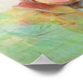 Vintage Rose Hochzeit Poster (Ecke)