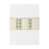 Vintage Rose & Hochzeitsfeier Einladungsbanderole (Rückseitenbeispiel)