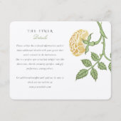 Vintage Rose Hochzeitskarte Begleitkarte (Vorderseite)