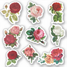 Vintage Rose Hochzeitsticker
