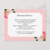 Vintage Rose Hochzeitsunterkünfte
