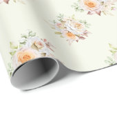 Vintage Rose. Hochzeitsverpackung. Geschenkpapier (Rolleneckpunkt)