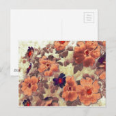 Vintage Rose Hüften Postkarte (Vorne/Hinten)