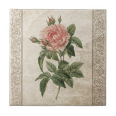 Vintage Rose I - Fliese (Vorderseite)