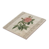Vintage Rose I - Fliese (Seite)
