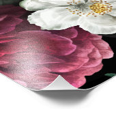 Vintage Rose Illustration Art Fotodruck (Ecke)