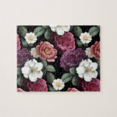 Vintage Rose Illustration Blume Kunst Puzzle (Horizontal)
