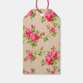 Vintage Rose Illustration Geschenkanhänger (Vorderseite)