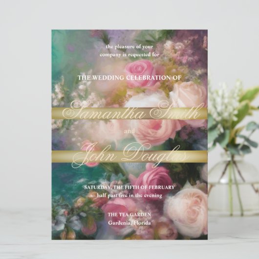 Vintage Rose im alten niederländischen Stil (Stehend Vorderseite)