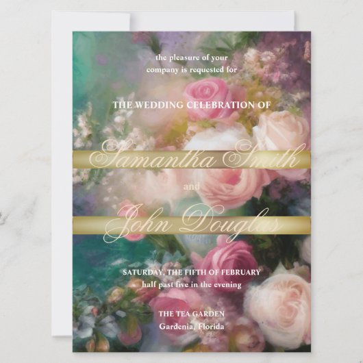 Vintage Rose im alten niederländischen Stil (Vorderseite)