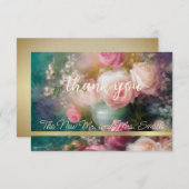 Vintage Rose im alten niederländischen Stil Mitteilungskarte (Vorne/Hinten)