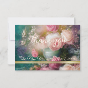 Vintage Rose im alten niederländischen Stil Mitteilungskarte