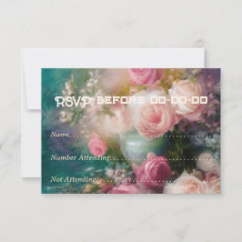 Vintage Rose im alten niederländischen Stil Mitteilungskarte