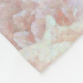 Vintage Rose in Creme - Blumenmuster Fleecedecke (Ecke)