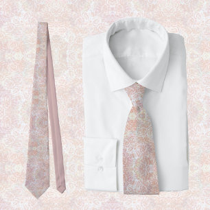 Vintage Rose in Creme - floral, elegant Krawatte