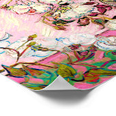 Vintage Rose in einer Vase, Van Gogh Poster (Ecke)