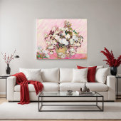 Vintage Rose in einer Vase, Van Gogh Poster