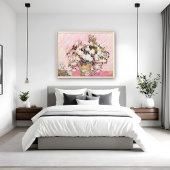 Vintage Rose in einer Vase, Van Gogh Poster