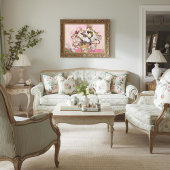 Vintage Rose in einer Vase, Van Gogh Poster