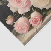 Vintage Rose in Rosa und Creme Seidenpapier (Ausschnitt)