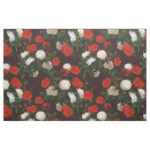 Vintage Rose in Rot und Weiß Stoff (Fat Quarter (45,7 x 55,9 cm))