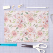 Vintage Rose in weichrosa Seidenpapier (Handwerk)