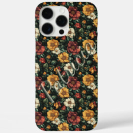 Vintage Rose Individuelle Name iPhone Gehäuse für iPhone 16 Pro Max Hülle