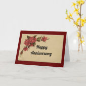 Vintage Rose Jubiläumskarte Karte (Gelbe Blume)