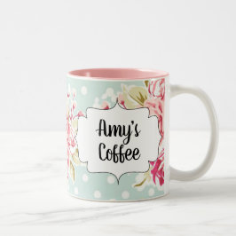 Vintage Rose Kaffee Tasse