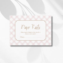 Vintage-Rosé kariertes Diamant-Windel-Raffle
