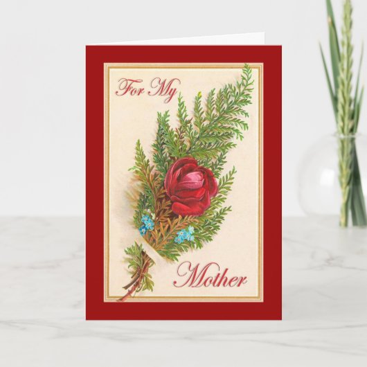 Vintage Rose Karte (Vorderseite)