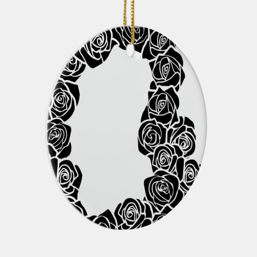 Vintage Rose Keramikornament (Rechts)