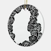 Vintage Rose Keramikornament (Links)