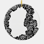 Vintage Rose Keramikornament (Hinten)