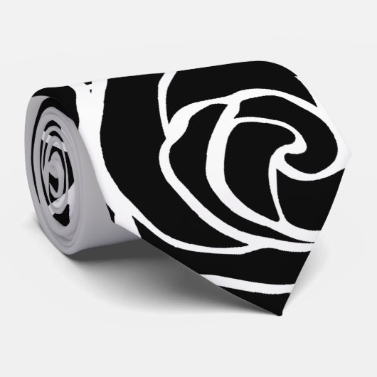 Vintage Rose Krawatte (Gerollt)