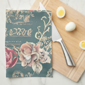 Vintage Rose Küchentuch (Viertel Falte)