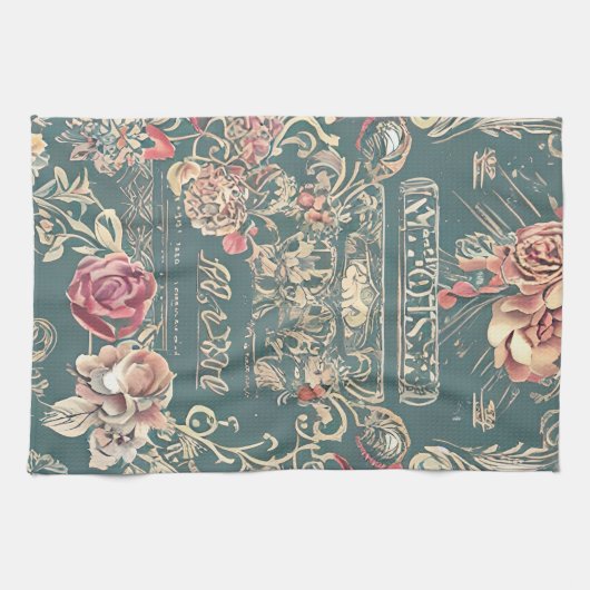 Vintage Rose Küchentuch (Horizontal)