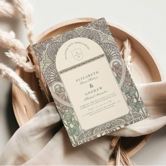 Vintage Rose Kunst, Dichtung und Musik Einladung