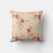 Vintage Rose Land Hütte Kissen (Rückseite)