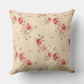 Vintage Rose Land Hütte Polster (Rückseite)