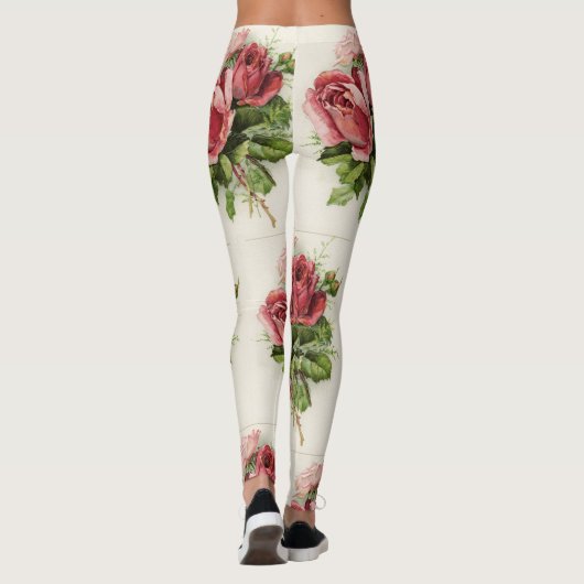 Vintage Rose Leggings (Rückseite)
