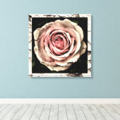 Vintage Rose Leinwanddruck (Insitu (Holzboden))