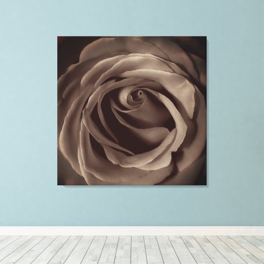 Vintage Rose Leinwanddruck (Insitu (Holzboden))