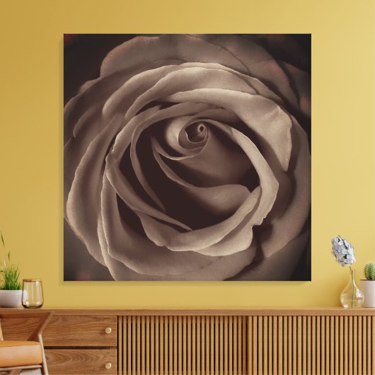Vintage Rose Leinwanddruck (Insitu (Wohnzimmer))