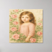 Vintage Rose Leinwanddruck (Vorderseite)