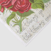 Vintage Rose Liebe Blume Valentine Seidenpapier (Detail)