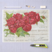 Vintage Rose Liebe Blume Valentine Seidenpapier (Handwerk)