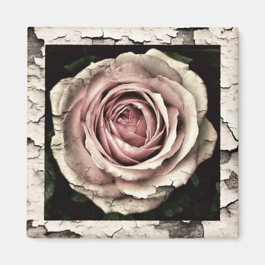 Vintage Rose Magnet (Vorne)