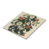 Vintage Rose mit Blumen, antiken Garten Blume Fliese (Seite)